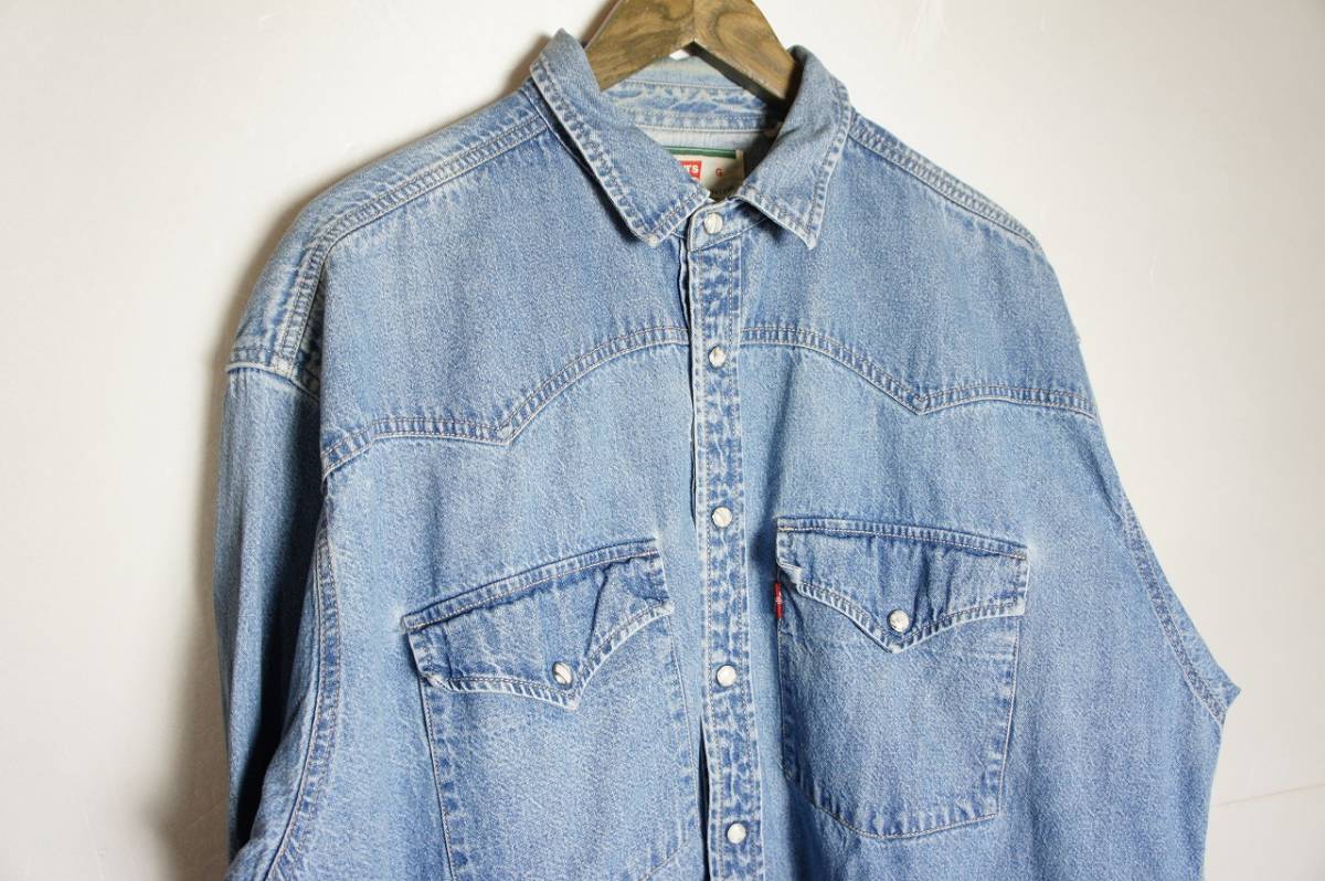 Yahoo!オークション - 希少 LEVIS リーバイス デニム シャツ Yahoo!オークション - 希少 LEVIS リーバイス デニム シャツ