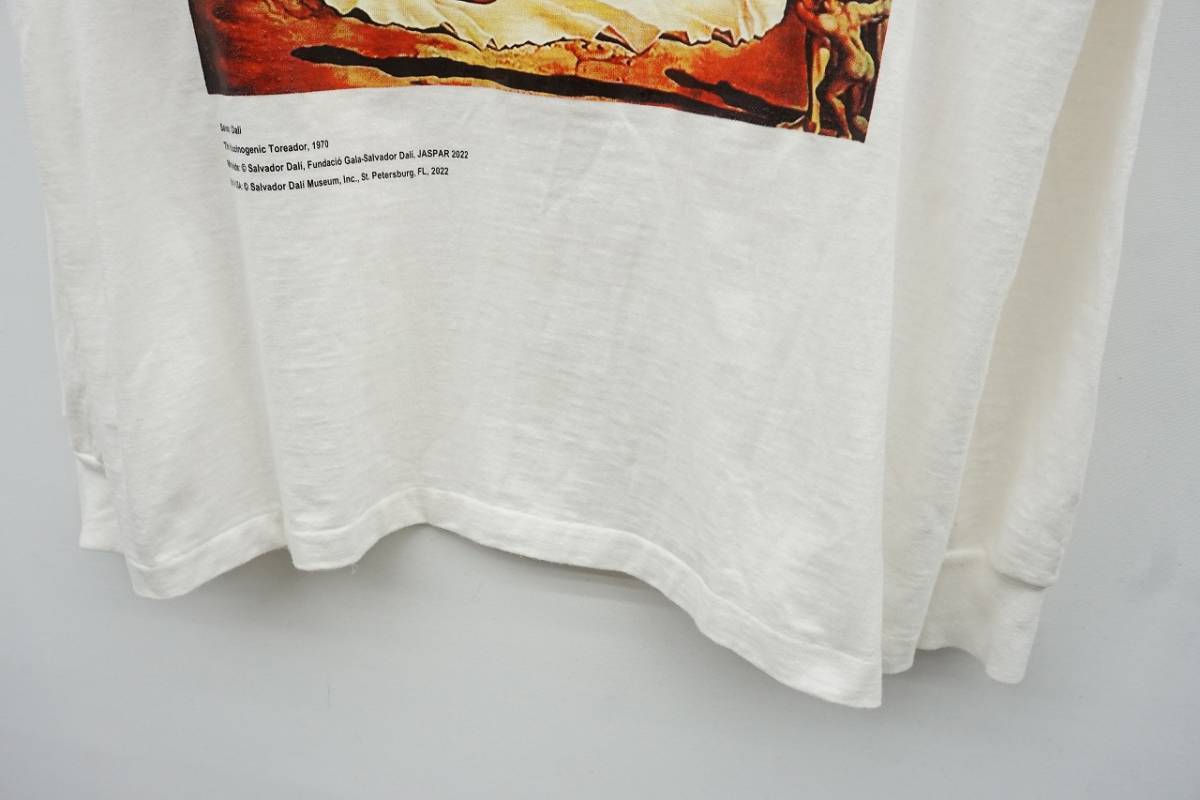 美品22SS MARKA マーカ × INSONNIA インソニア Salvador Dali サルバトール ダリ 長袖 Tシャツ カットソー ロンT 2 M22D-05CS02C 白1223N_画像4