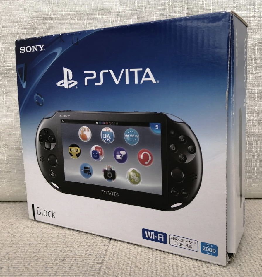 SONYPlayStation Vita PS PCH 2000 ブラック本体箱説明書付き－日本