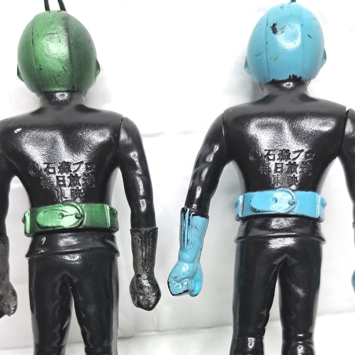 仮面ライダー 1 号 2 号 希少ソフビ ポピー 2 体 セット 昭和 仮面ライダー 1 号 2 号 希少ソフビ ポピー 2 体 セット 昭和