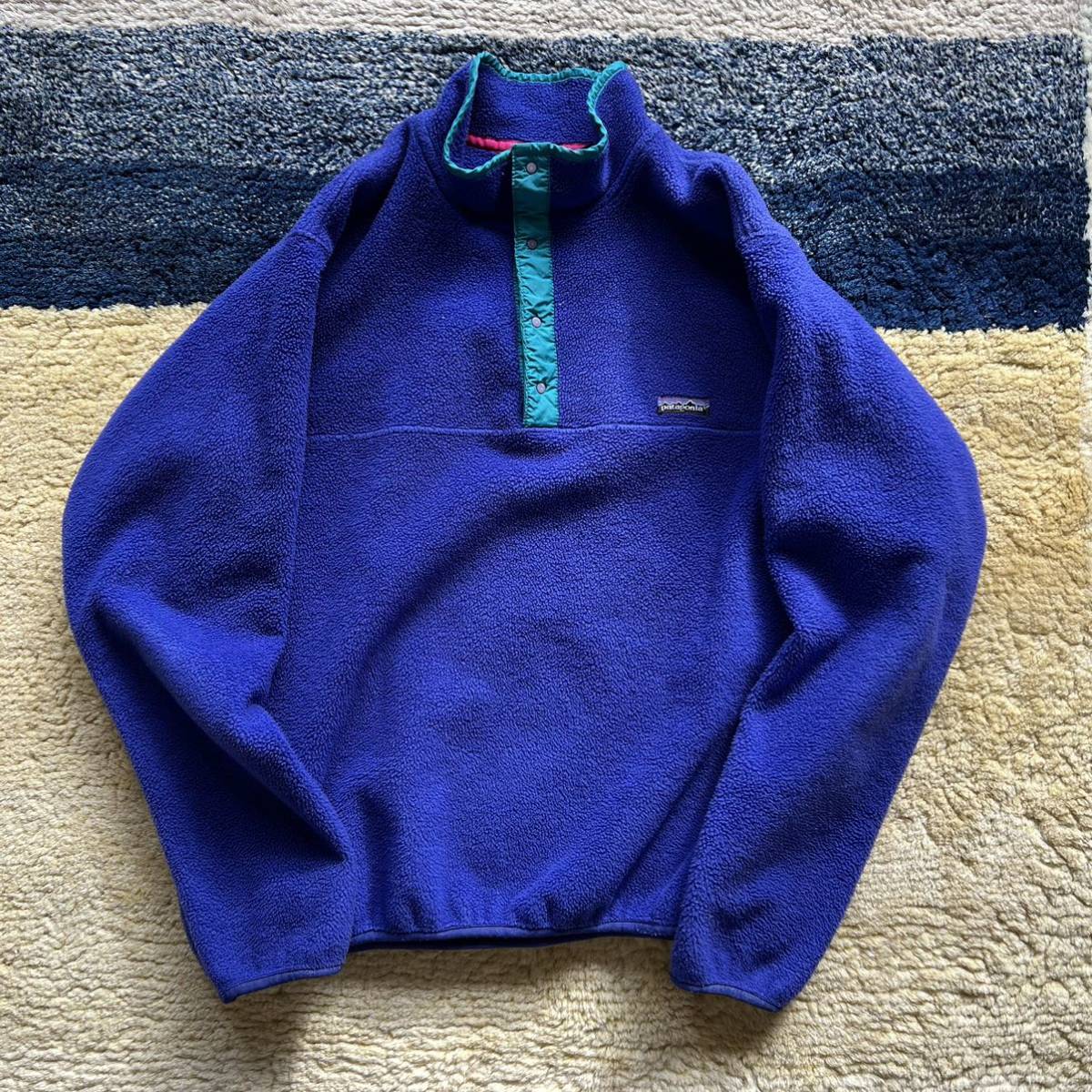 88年 USA Patagonia パタゴニア シンチラ スナップT フリース サイズXL_画像1