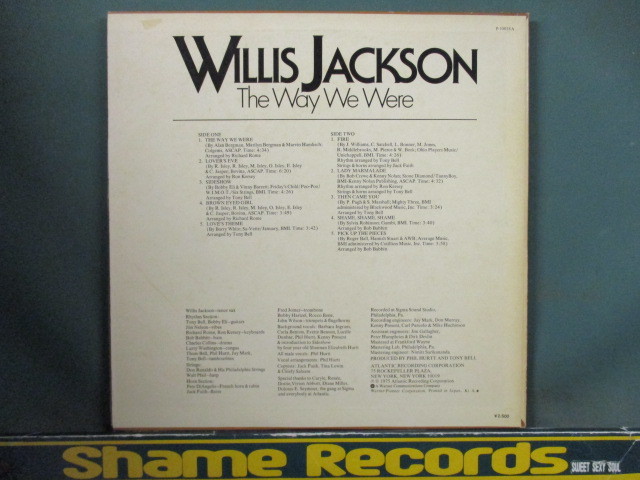 Willis Jackson ： The Way We Were LP // Soul ヒット・カバー・アルバム!!! Isley Brothers, Ohio Players など!!! / 5点で送料無料_画像2