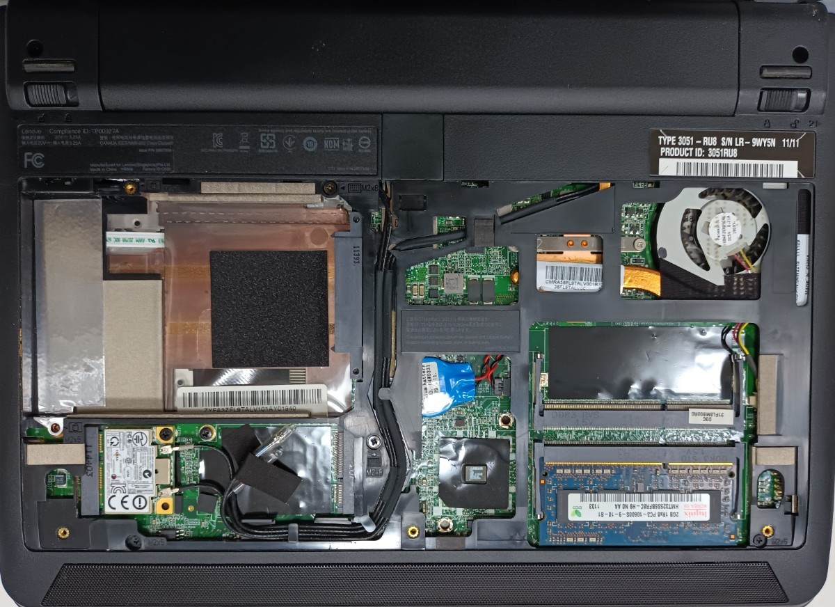 【ジャンク】Lenovo ThinkPad X121E AMD Dual-Core E-300 メモリ2G-_画像3