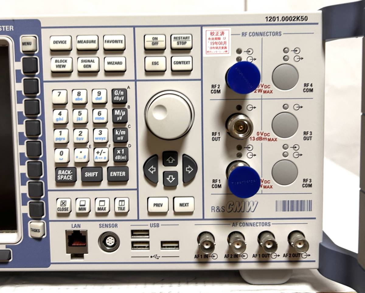 * beautiful goods * ROHDE&SCHWARZ CMW500 1201.0002K50 wide-band transceiver tester CMW-Z10 other attached set operation excellent 