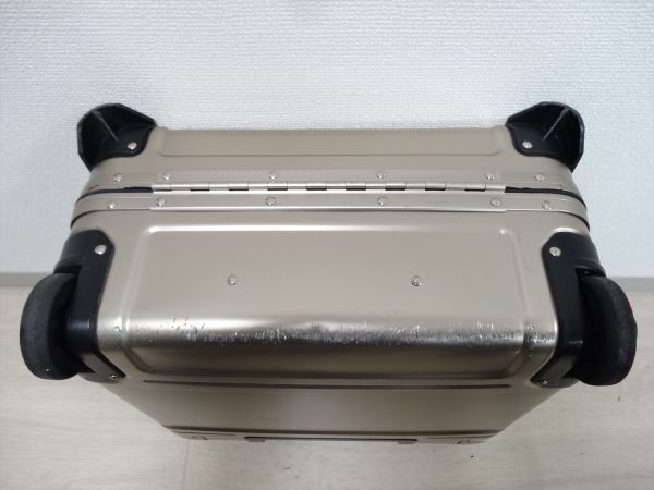 【正規品】14645Bf 1円 ZERO HALLIBURTON ゼロハリバートン 2輪 Geo Aluminum 3.0 ビジネスキャリー ブロンズ H40×W41×D21cm_画像5