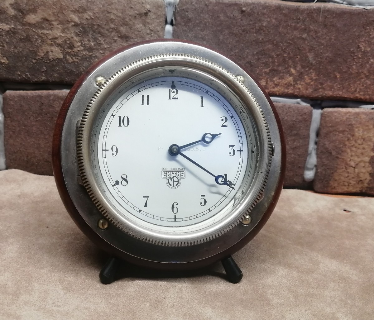 英国 SMITHS スミス社のダッシュボードゼンマイ時計　8日間稼働　1930代　置時計加工