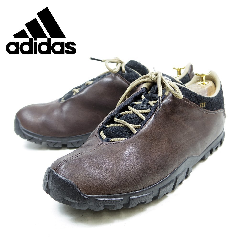 28㎝表記　adidas ADVENTURE　アディダス　アドベンチャー　ローカット　スニーカー　シティボーイ　キャンプ　ブラウン　軽量/U9832_画像1