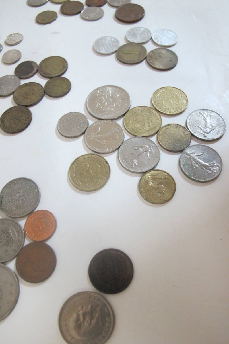  原文:外国硬貨おまとめ　主にヨーロッパ（イギリス、フランス、ドイツなど）