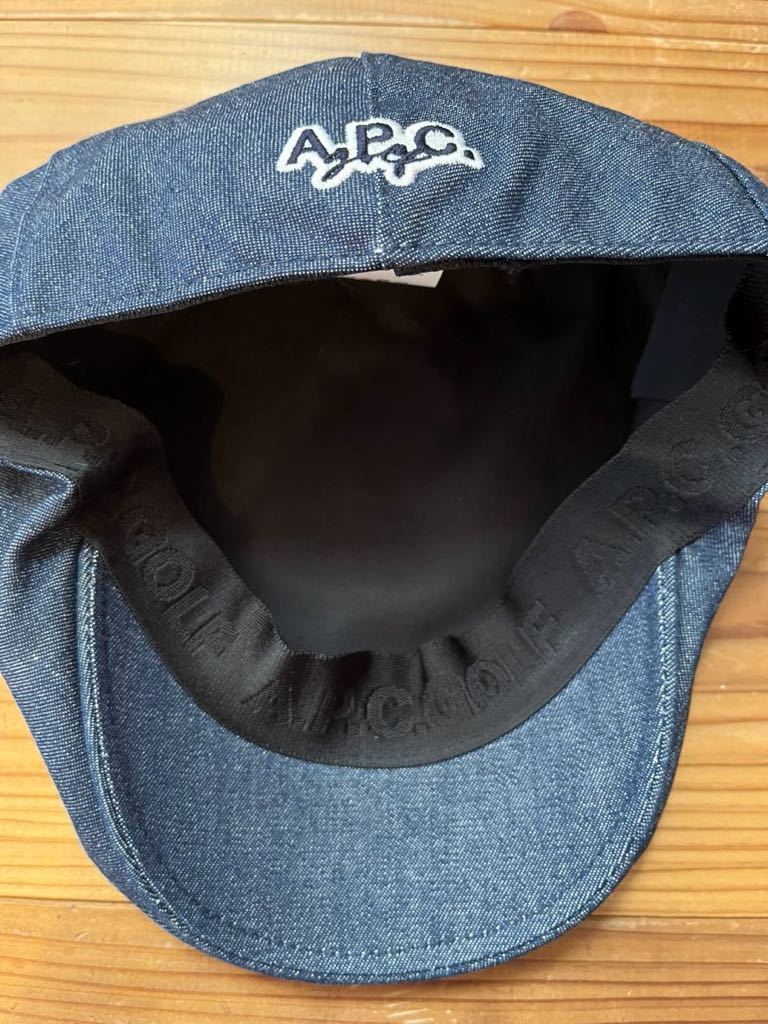 A.P.C.GOLF デニムハンチング ゴルフキャップ アーペーセーゴルフ 美品 デニム生地 帽子 ハンチング GOLF ゴルフグッズ CAP キャップ_画像4