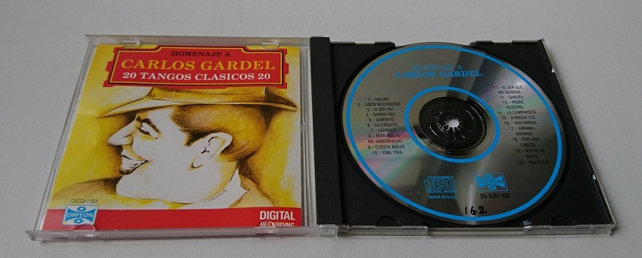 【CD】カルロス・ガルデル / CARLOS GARDEL / 20 TANGOS CLASICO 20 【アルゼンチン】【タンゴ】_画像3