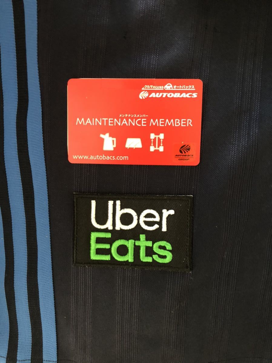 Uber eats ウーバーイーツロゴ刺繍アイロンステッカー ワッペン二枚セット_画像2