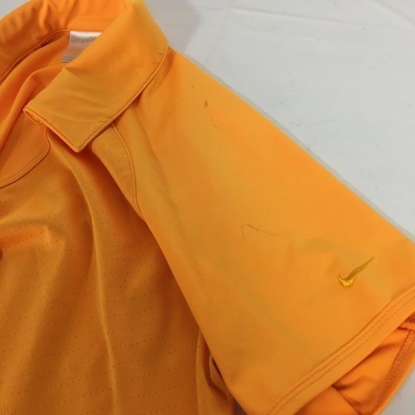送料無料！NIKE　ナイキ　襟付きシャツ　ポロシャツ　スポーツウェア 　サイズ M　オレンジ　管NO.A5-19