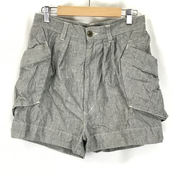 Made in Japan*ZUCCA* хлопок / шорты [Women\'s size-S/ серый /Gray]Shorts*BG981