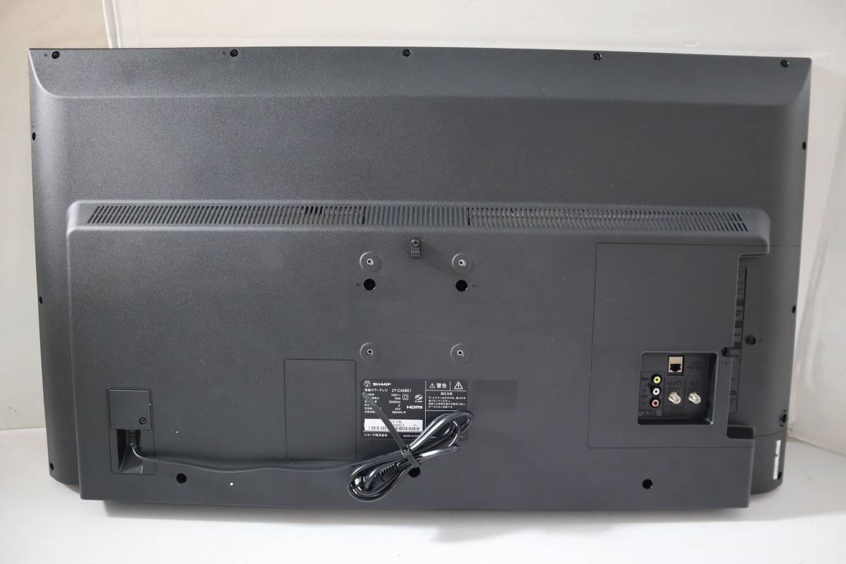 E2012 Y 未使用・SHARP 42型 シャープ AQUOS 液晶テレビ 2T-C42BE1 デジタルハイビジョン 2022年製 リモコン 付(size 190)_画像5