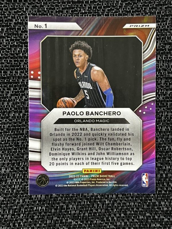 Paolo Banchero パオロ・バンケロ 2022-23 Panini NBA Prizm Instant Impact Silver Prizm Rookie RC マジック_画像2