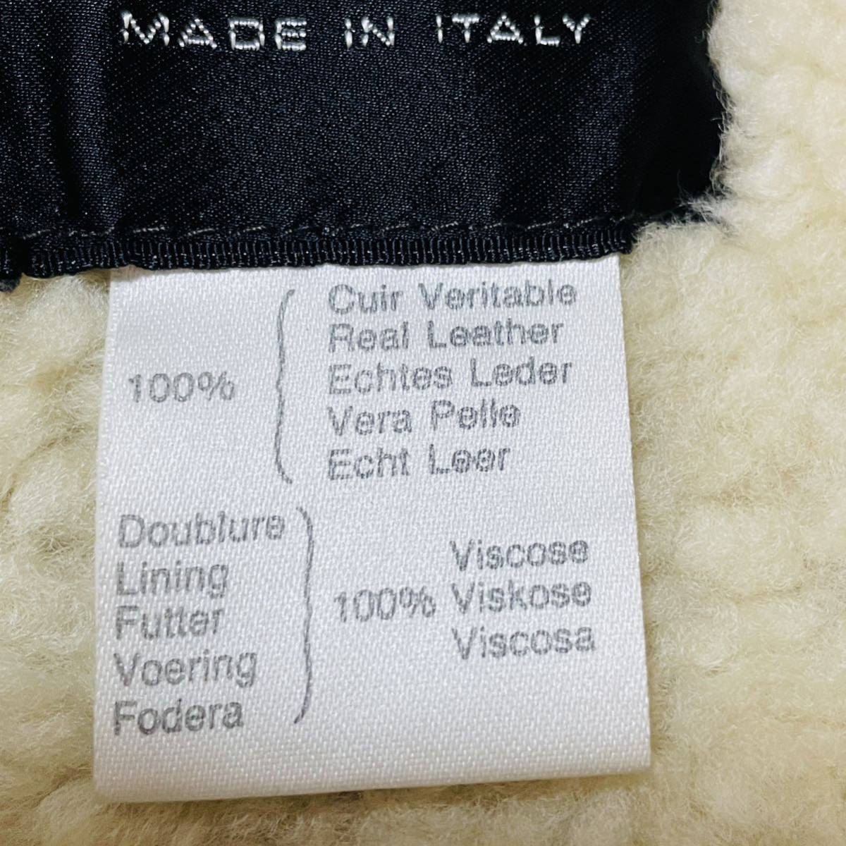 極上品■最高級イタリア製■SHEARLING ORIGINAL リアルムートン ラムレザー 羊革 シープスキン ジャケットランチコート L~XL位 本革 肉厚_画像10