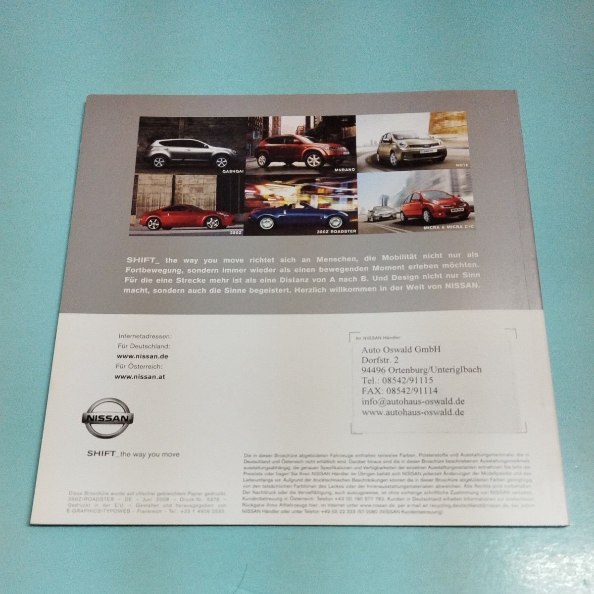  Fairlady Z Z 350Z TypeG иностранная версия каталог 