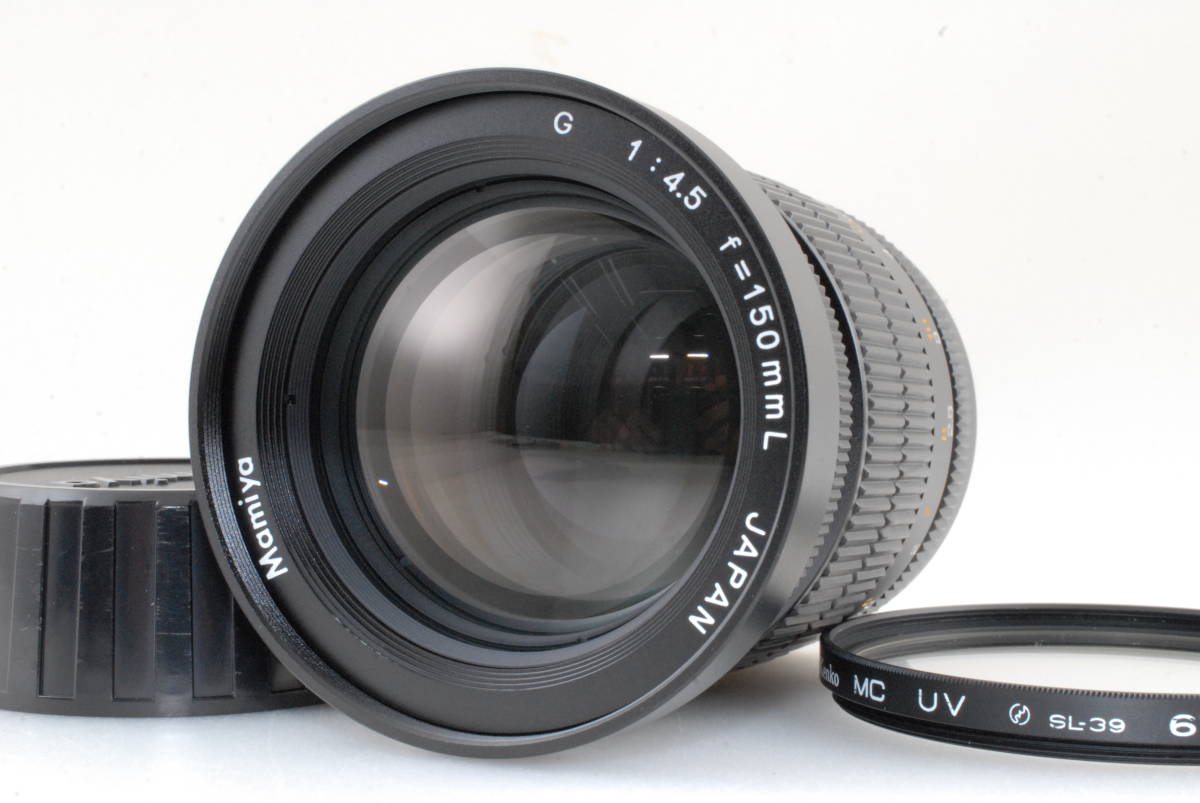 【美品 保障付 動作確認済】Mamiya G 150mm F4.5 L MF Lens For New Mamiya 6 w/ Hood マミヤ 中判カメラ レンズ #Q6117
