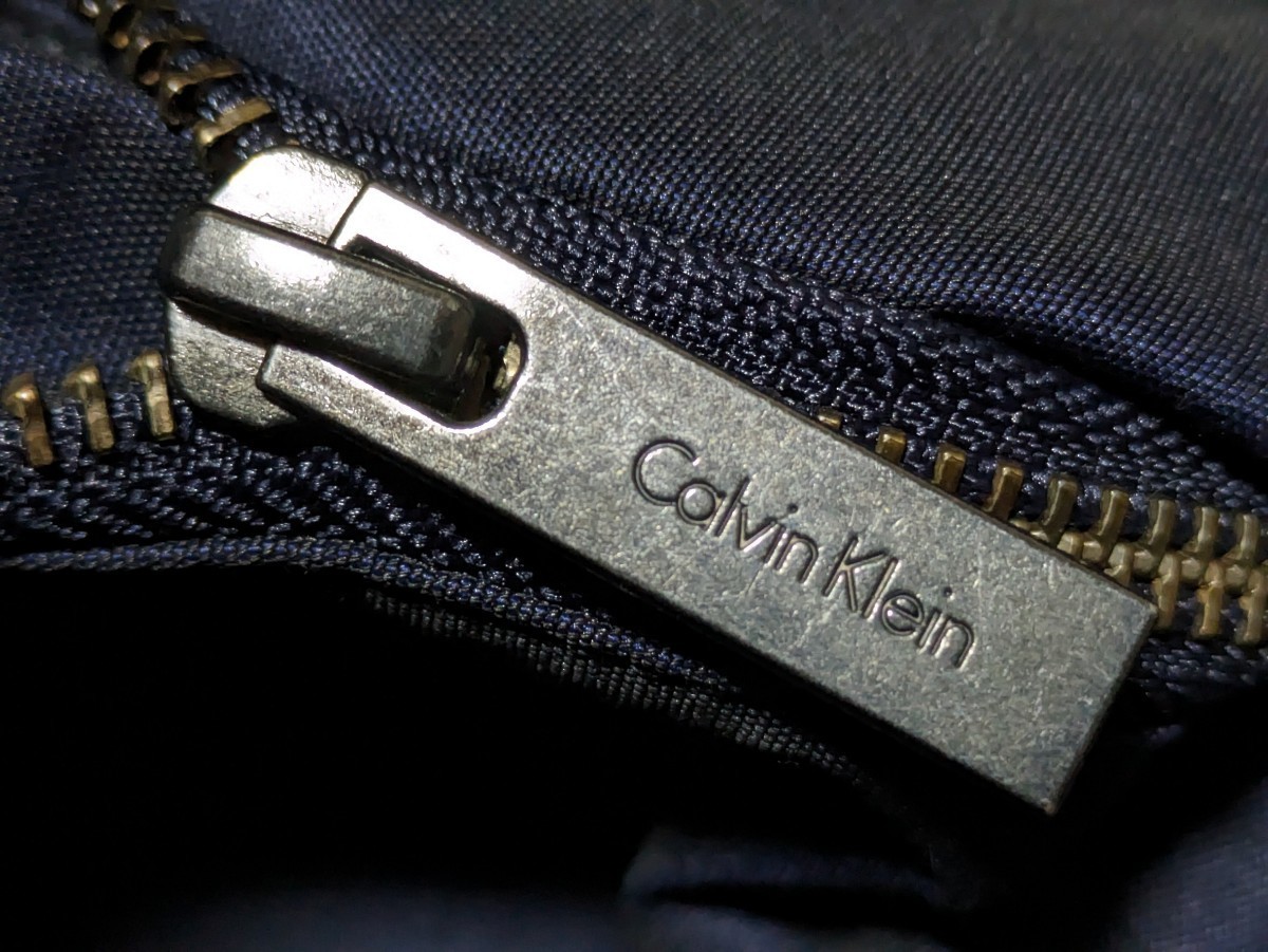 F9049AE Calvin Klein カルバンクライン ミリタリージャケット ネイビー メンズ サイズ36 (M位) オンワード樫山 シンプル ファスナー_画像8