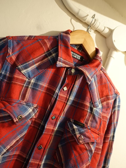  Hysteric Glamour flannel shirt check Western size M 0214AH01 beautiful goods 