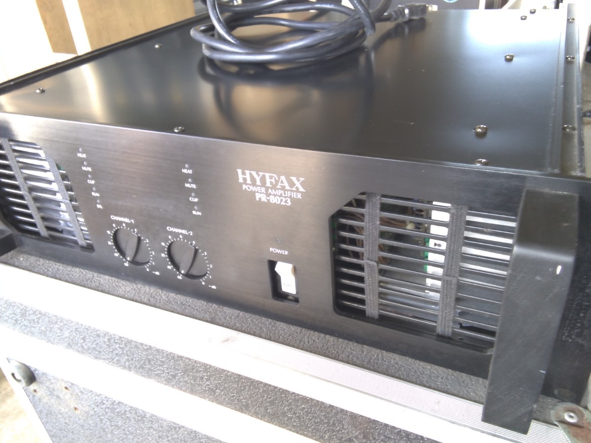 *PA機器　HYFAX 不二音響　パワーアンプ　PR-8023 動作良好品　中古1台_画像2