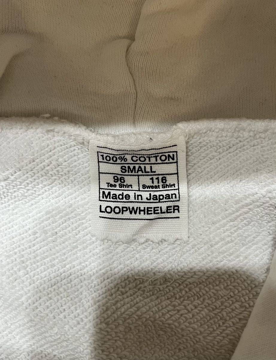 Loopwheeler ループウィラー スウェットパーカー ホワイト 白 Size S _画像3
