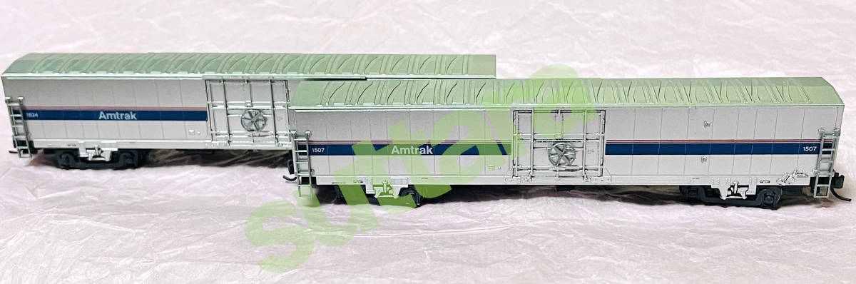 ●訳あり KATO 106-3509 Amtrak Material Handling Car PhaseⅣ 2 Car Set 2両セット ※ケース無し_画像1