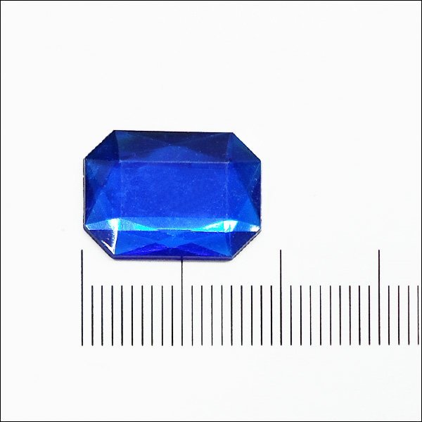  free shipping large grain rectangle acrylic fiber Stone [71] 18×13mm blue color 50 piece insertion star anise shape blue Kirakira parts hand made handicrafts /14