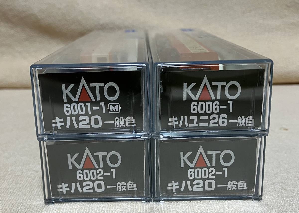 KATO キハ20（一般色）、キハユニ26（一般色）　単品4両セット_画像4