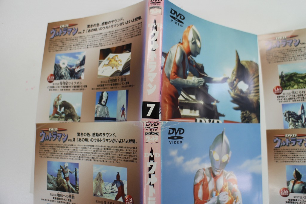 DVD ウルトラマン 2〜10巻(1巻欠品) 9本セット ※ケース無し発送 レンタル落ち ZKK1257_画像5