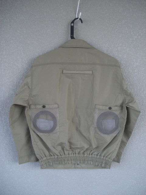 Bigborn　空調風神服 BK6037F Mサイズ　フルハーネス用 長袖ジャケット　カーキ色_画像2