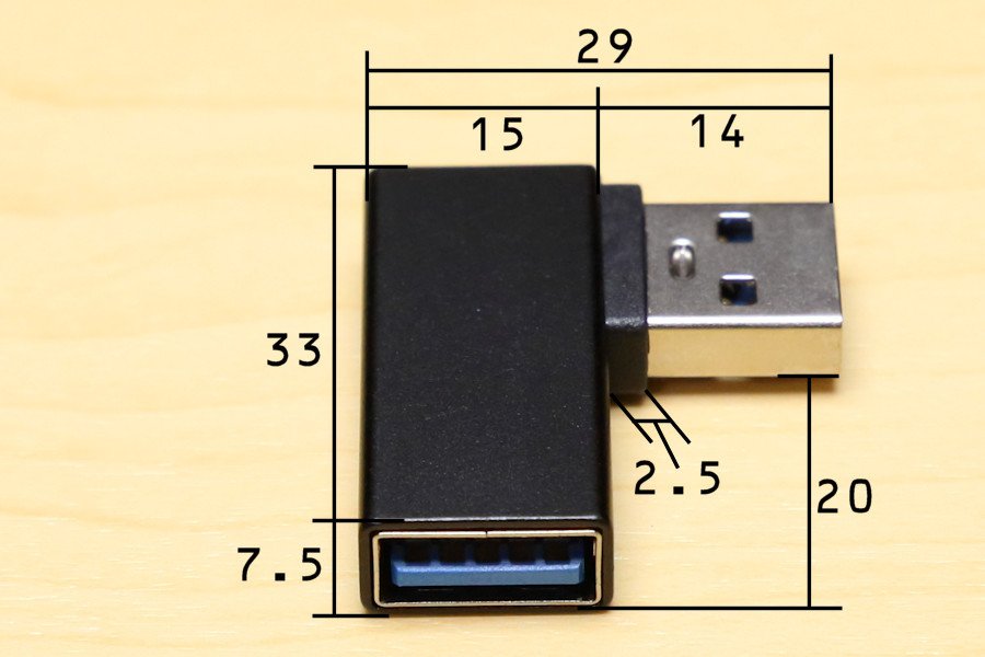 ∬送料無料∬USB方向転換アダプタ【L】∬新品 即決 USBを手前に引き出しコネクタ USB方向変換L字コネクタ 壁面コネクタを有効利用 90度直角_画像9