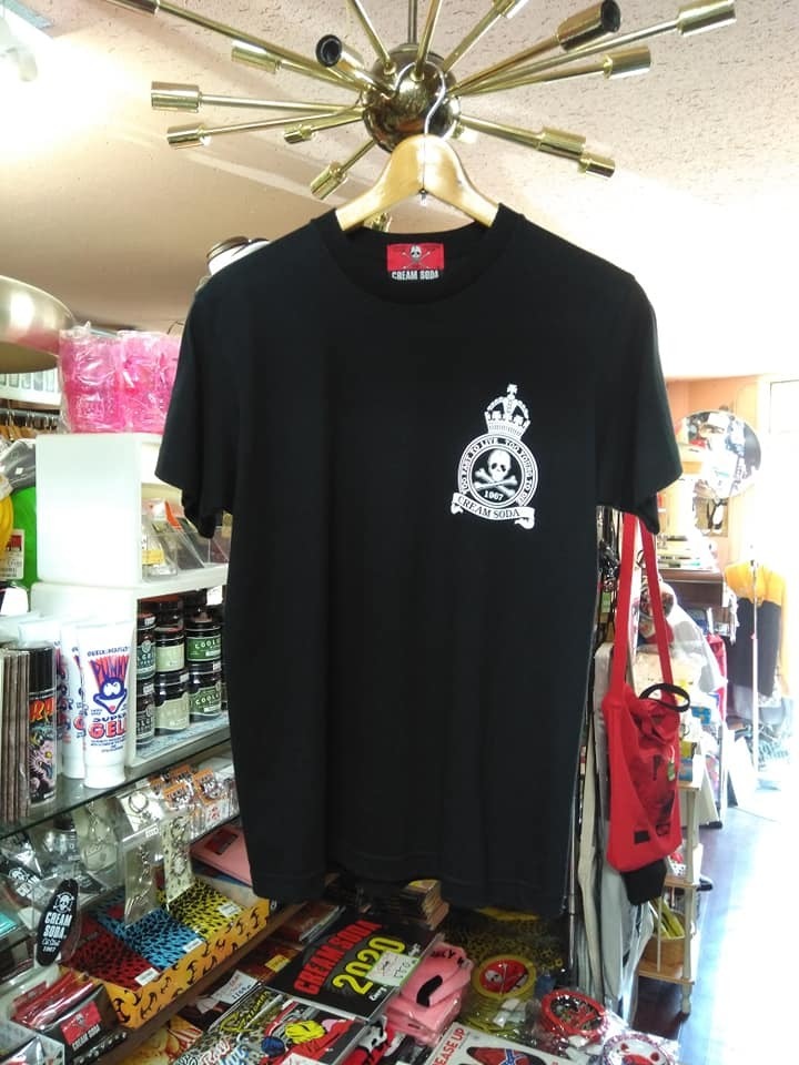 XLサイズクリームソーダ UNITED Tシャツ黒！検索CREAMSODAクリームソーダ立ちネコロカビリーキャロルピンクドラゴンブラックキャッツ_画像3