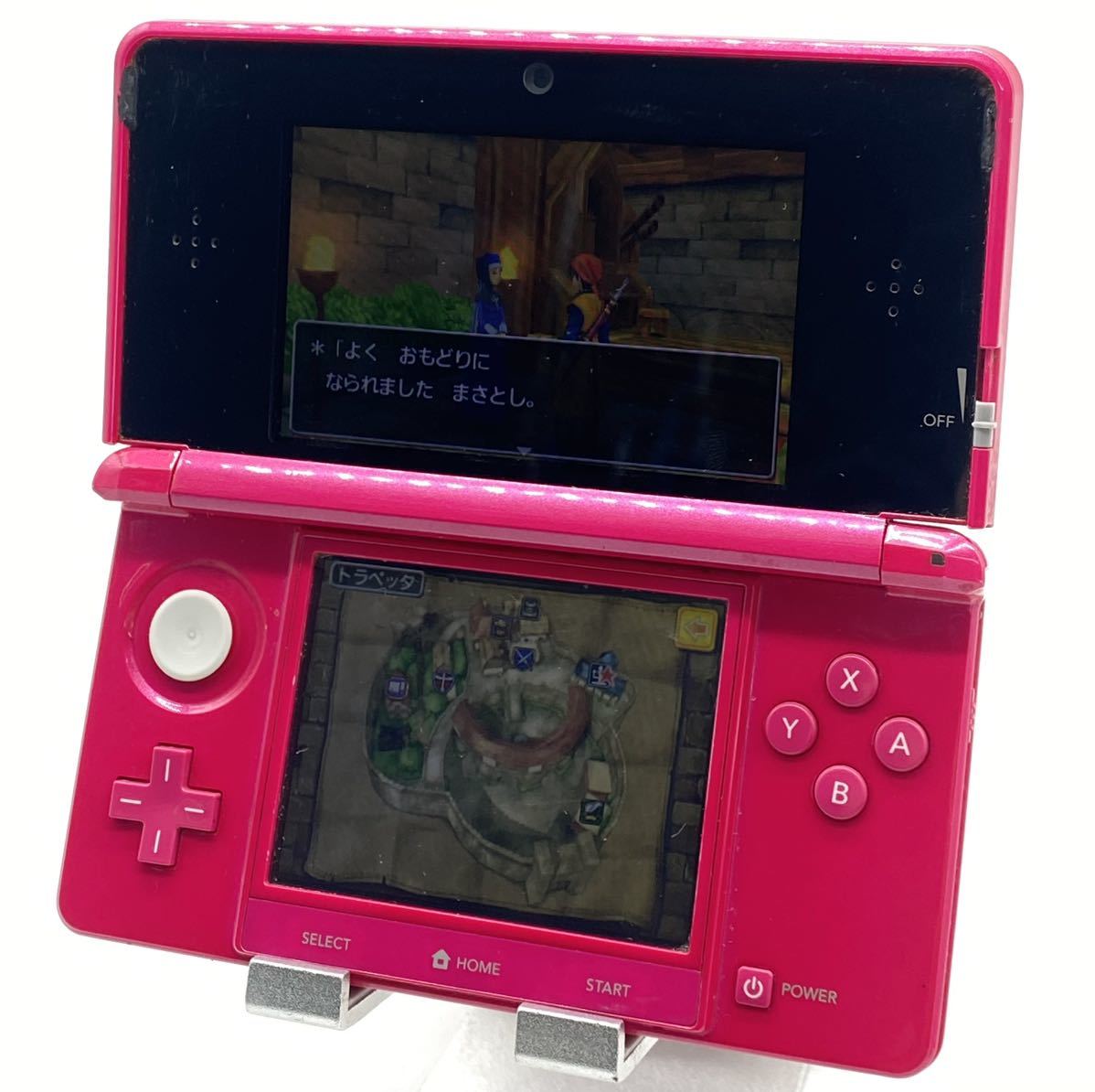 NINTENDO 3DS ニンテンドー グロスピンク CTR-S-JPN-C0 ゲーム機 本体_画像1