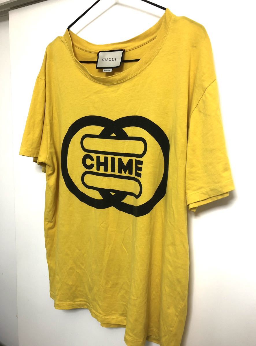 GUCCI グッチ CHIME 半袖 Tシャツ イエロー size M_画像3