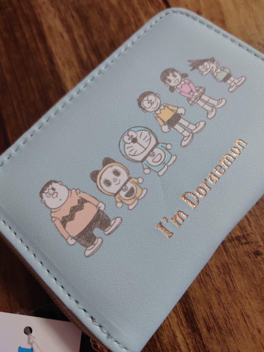  Doraemon футляр для карточек футляр для визитных карточек ячейка для монет чехол для пропуска кошелек голубой DRA19-4 Doraemon чехол для проездного билета 
