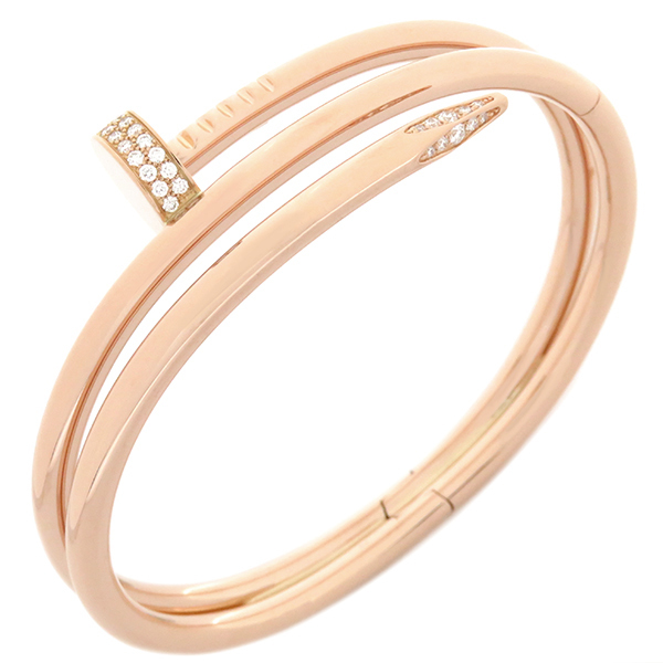  Cartier bracele ju -stroke ankle pink gold K18PG diamond CRN6708416 Au750 JUSTE UN CLOU #16