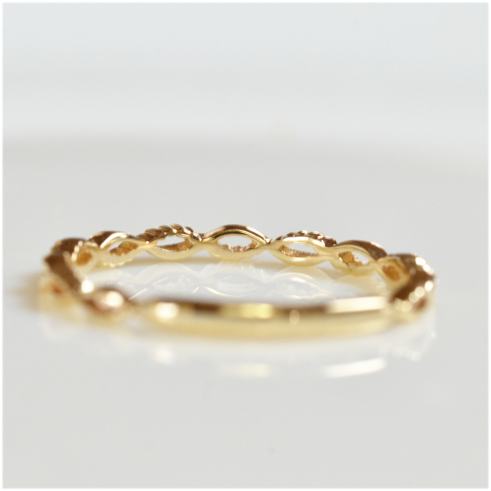  ring k18 metal ring superfine .. ring fashion ring ring quality written guarantee metal allergy made in Japan 