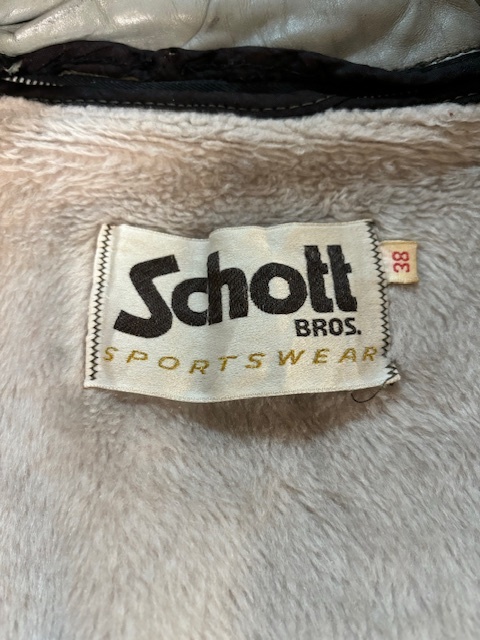 1970'S Schott ショット USA製 シングルライダース size 38 ビンテージ_画像4