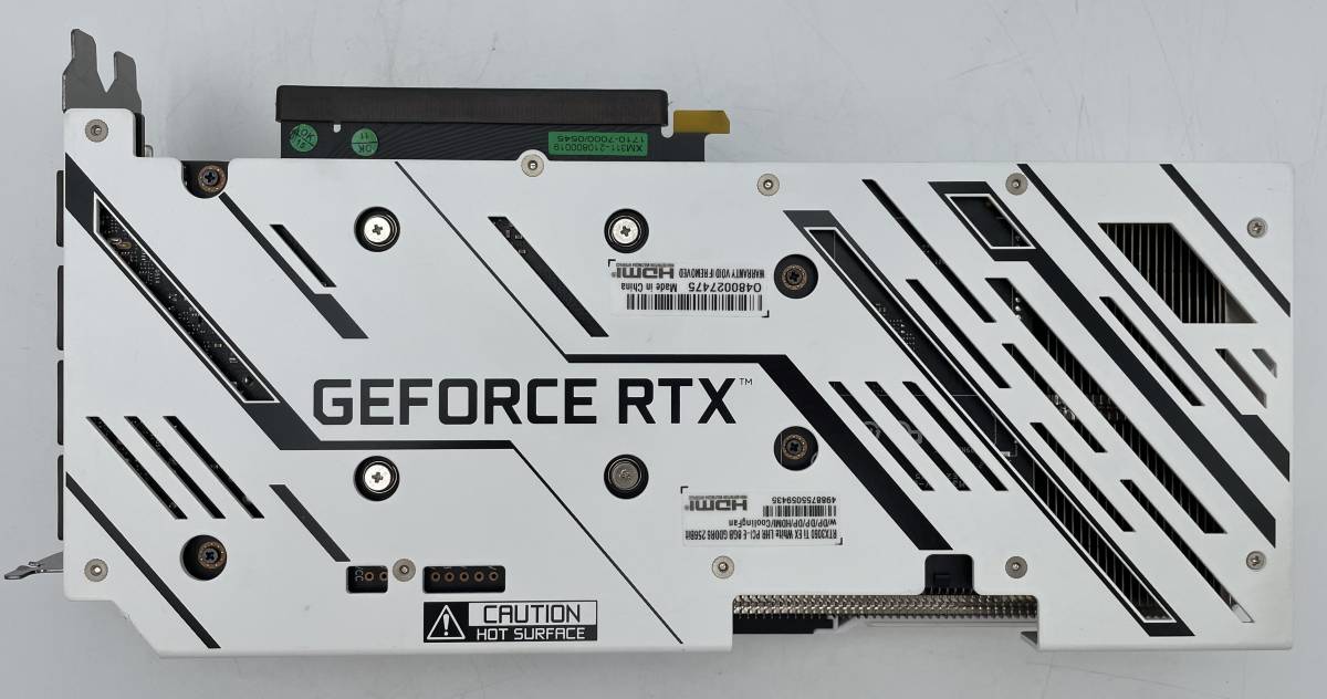 玄人志向 (クロウトシコウ) GK-RTX3060Ti-E8GB/WHITE/LHR　【U053】_画像5