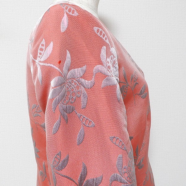 #anc Armani koretsio-niARMANICOLLEZIONI jacket lustre floral print no color Italy made pink series lady's [845411]
