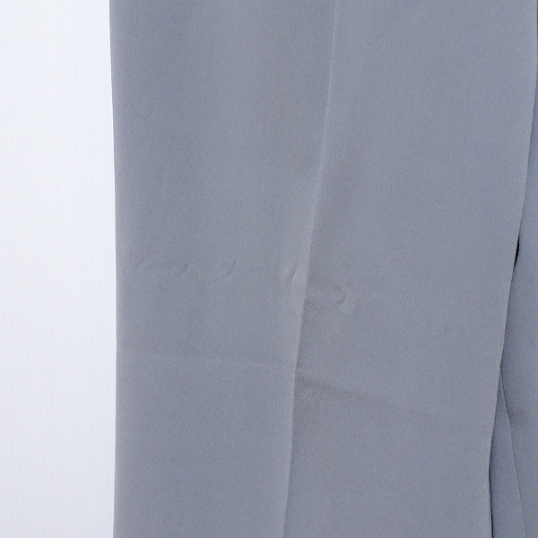 #anc Leilian Leilian pants 13+ gray slacks center Press stretch large size lady's [854762]