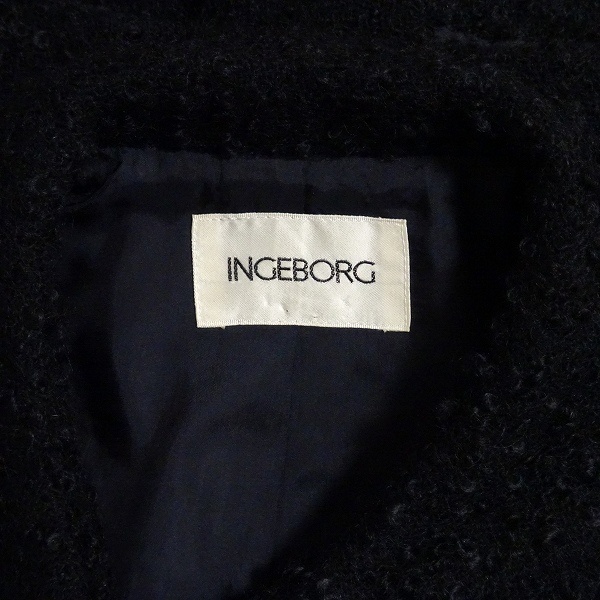#wnc インゲボルグ INGEBORG スカートスーツ セットアップ 黒 パールボタン ロング レディース [747519]_画像6