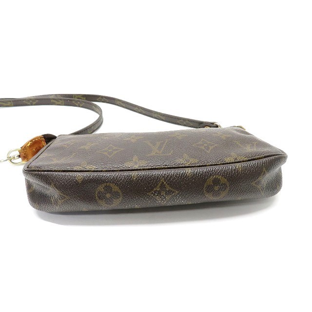 #anb ルイヴィトン LOUISVUITTON ポシェット ポーチ 茶 モノグラム アクセソワール フランス製 レディース [841343]_画像6