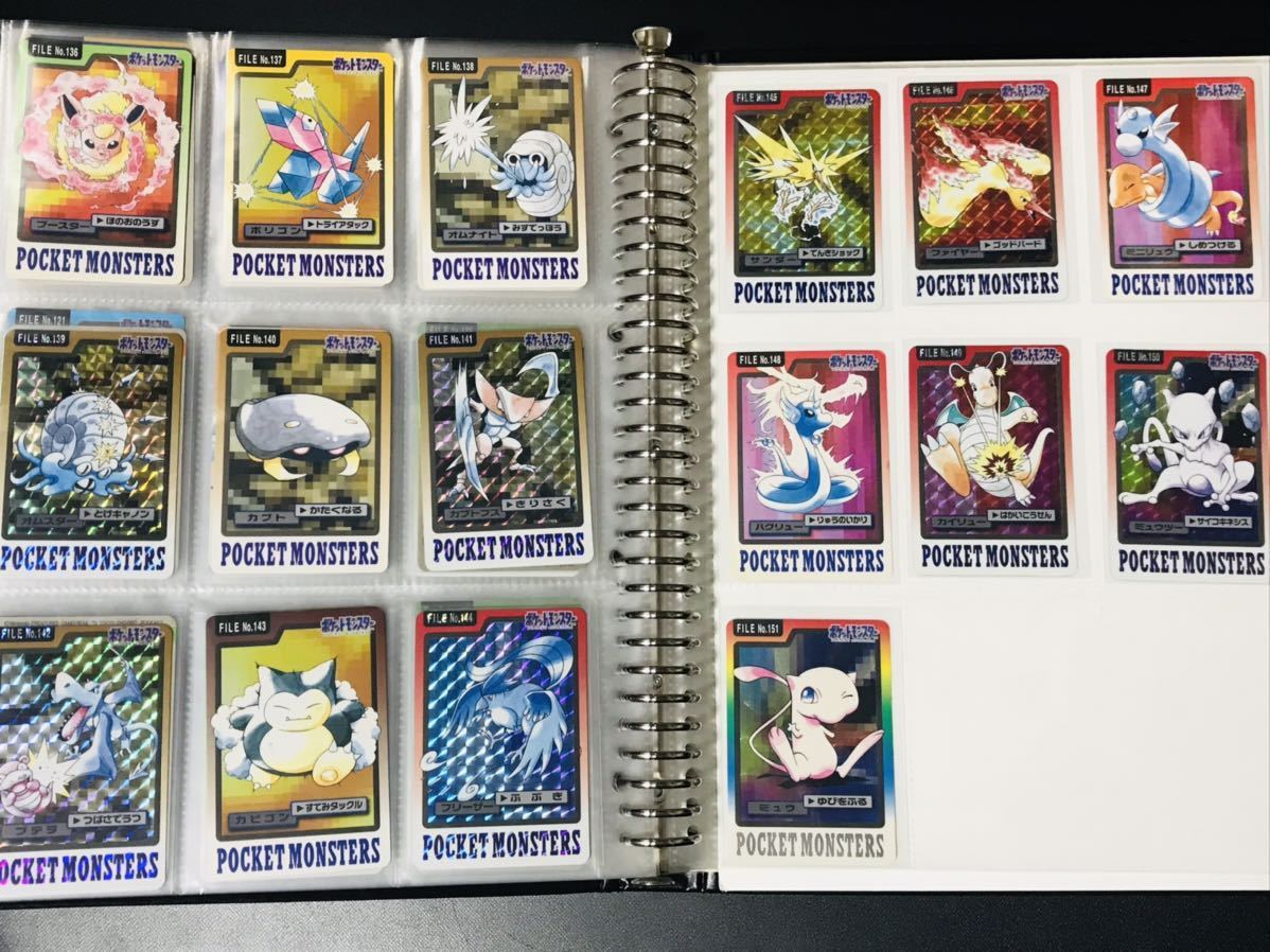 ポケモン カードダス 青版 全151種類 フルコンプ No.1〜151 Pokemon complete set Charizard card リザードン 1997 ②_画像9