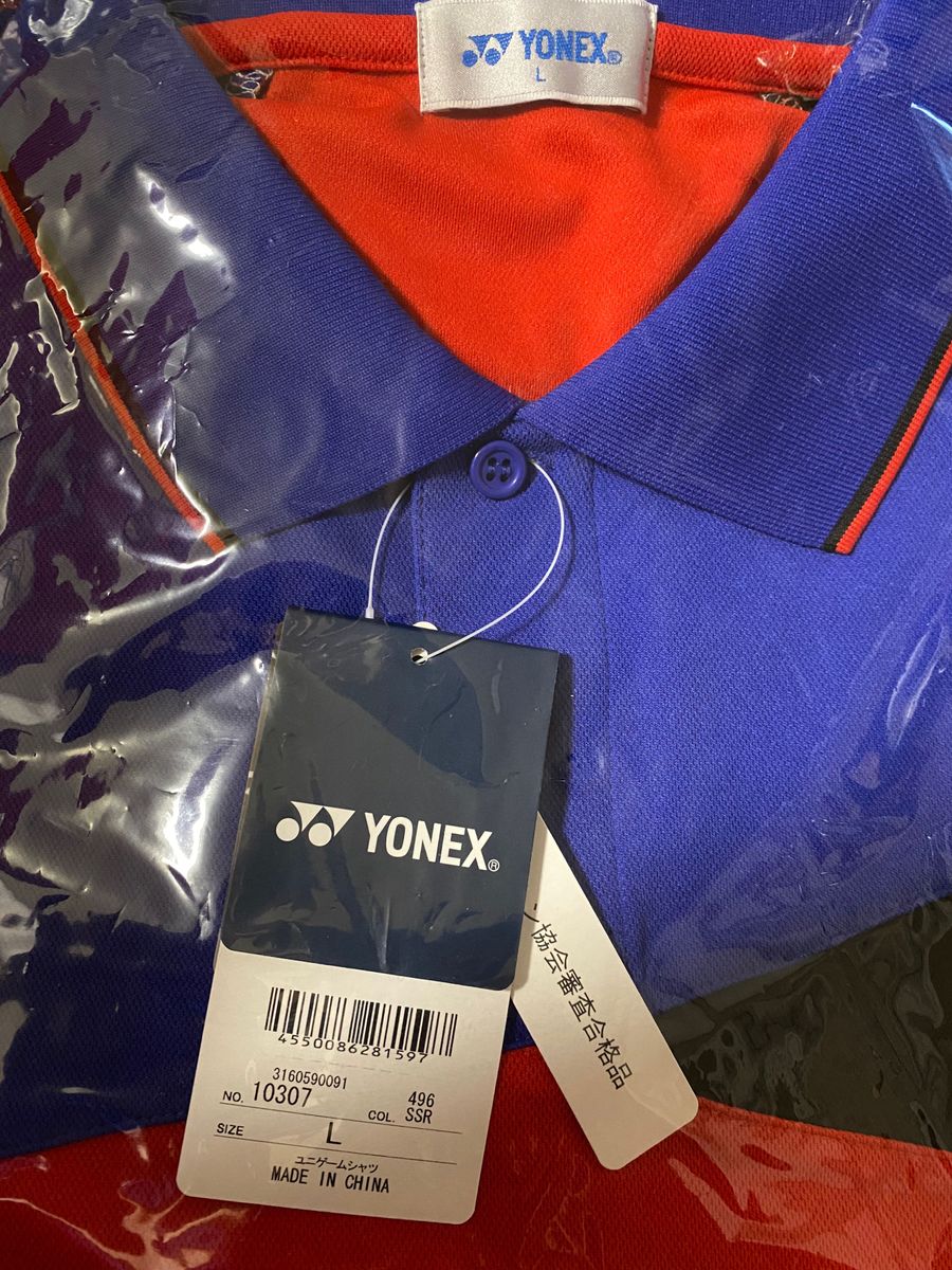 YONEX ヨネックス　テニスウェア ゲームシャツ ユニセックス　10307  バドミントン　 半袖　Lサイズ　メンズサイズ