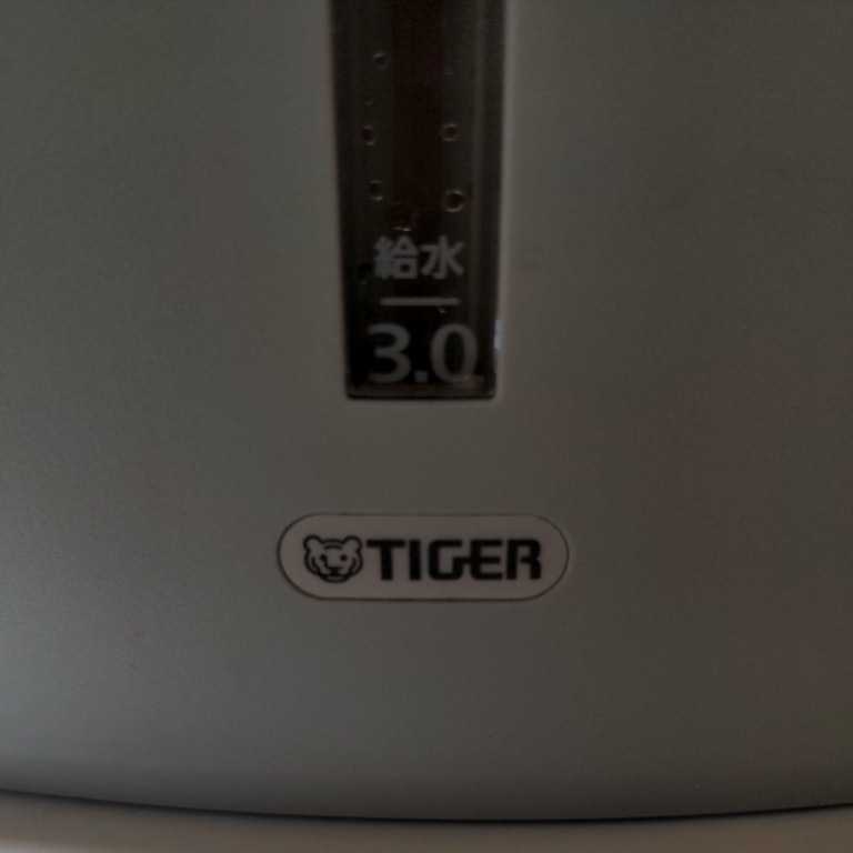 タイガー魔法瓶　電気ポット　蒸気レス　節電VE保温　PIJ-A300 とく子さん　3リットルタイプ　説明書付き　TIGER _画像8