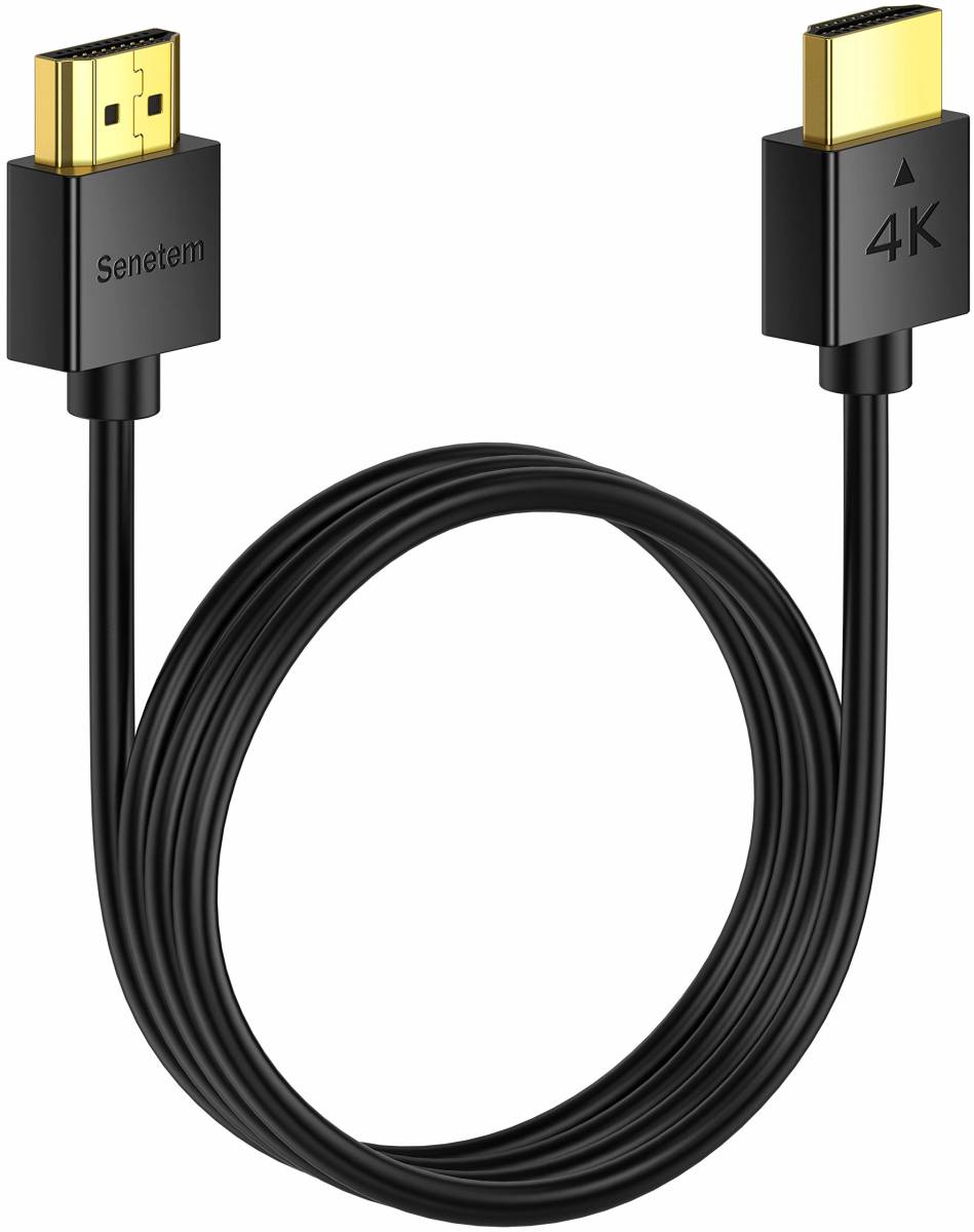 【在庫セール】HDMI ケーブル 0.3m Senetem HDMI2.0規格 スリム 薄型 ハイスピード 18Gbps 4K@6_画像1