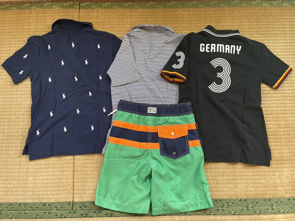 ビックポニー　ラルフ　POLO Ralph Lauren ラルフローレン 半袖ポロシャツ 3枚と海水パンツ　サーフパンツ　サイズS(8) 130cm_画像6