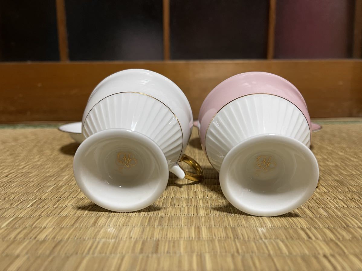 大倉陶園　OKURA カップ&ソーサー　2客セット　ペア コーヒーカップ ティーカップ　洋食器　金彩_画像4